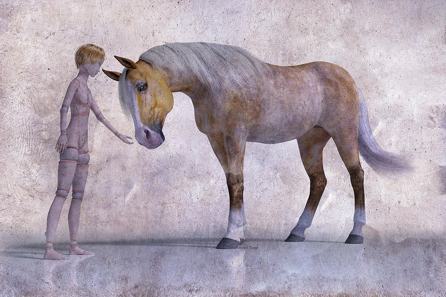 Mary Jane And The Horse 101f Betsy Knapp Digital Art