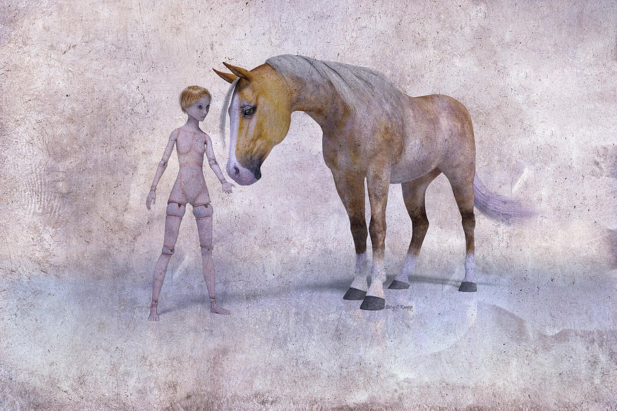 Mary Jane And The Horse 101g Betsy Knapp Digital Art
