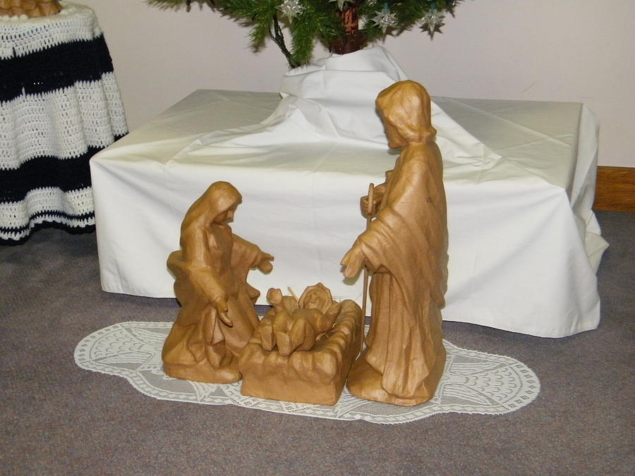 Mary, Joseph, and Jesus-gold Photograph by Cindy Freeman - Fine Art America