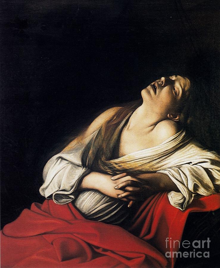 Mary Magdalen in Ecstasy Painting by MotionAge Designs