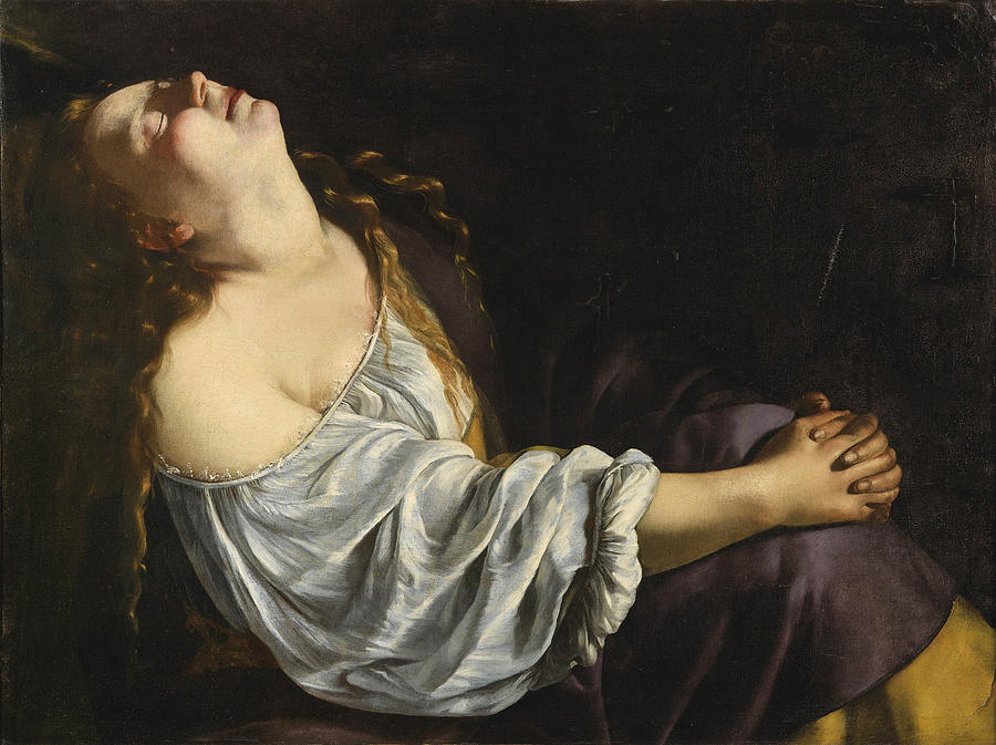 Mary Magdalene Painting by Artemisia Gentileschi