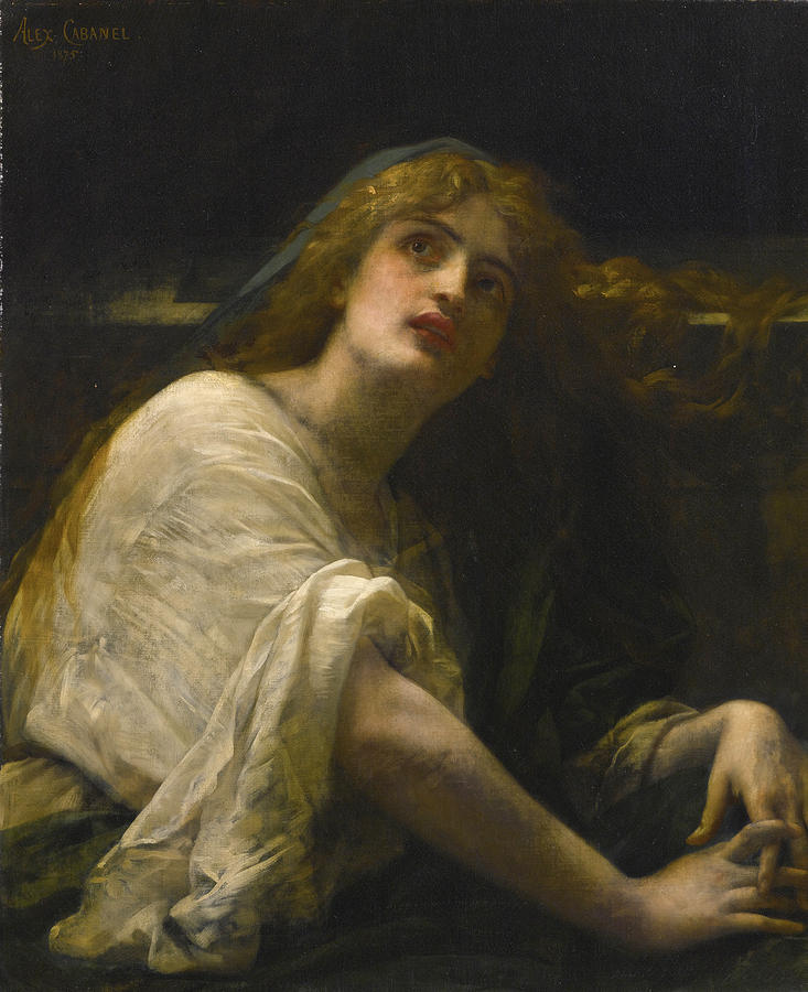 Mary Magdalene at the Tomb Painting by Alexandre Cabanel