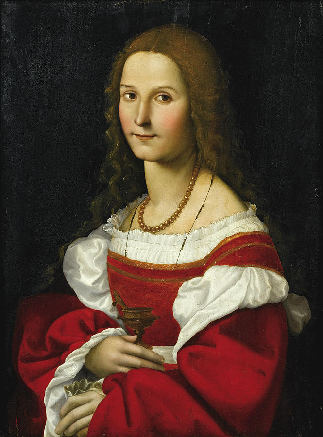 Mary Magdalene Painting by Attributed to Giovanni Francesco Caroto