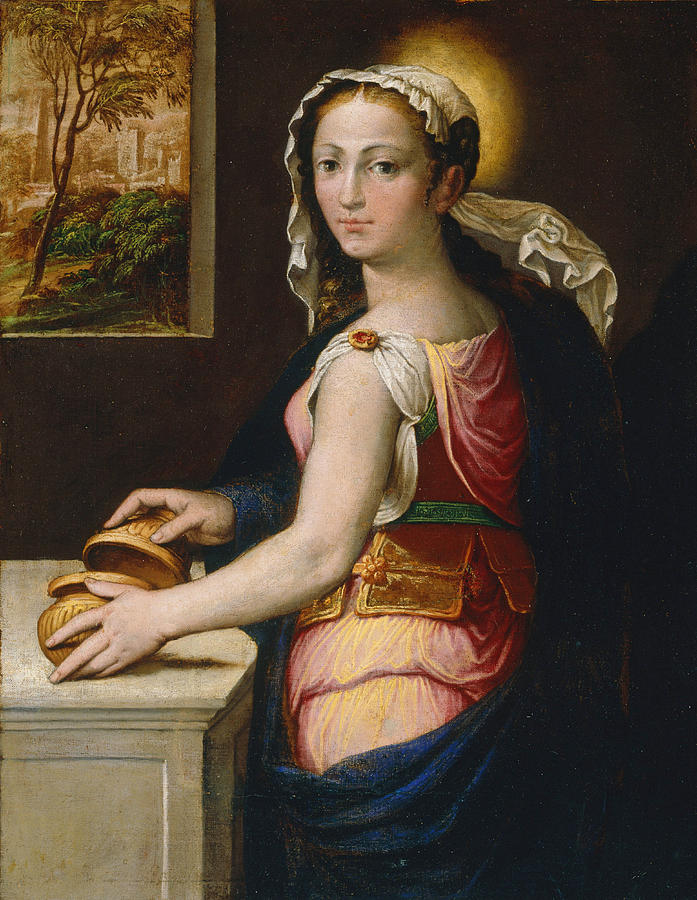 Bernardino Campi Painting - Mary Magdalene by Bernardino Campi