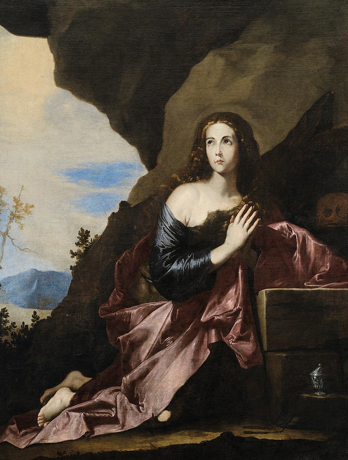 Mary Magdalene Penitent Painting by Jusepe de Ribera