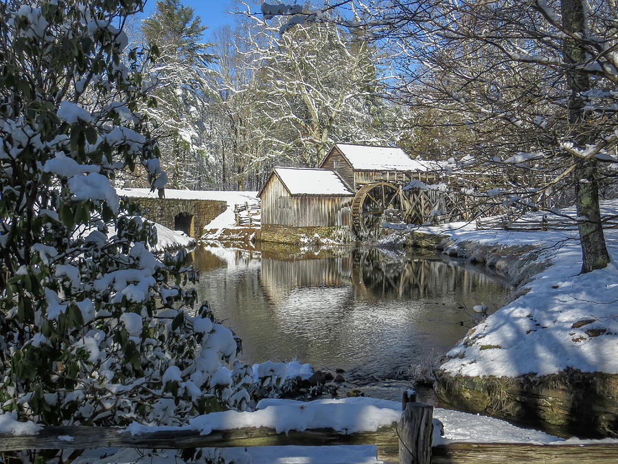 Mary Mill Winter Wonderland Photograph by Chris Berrier