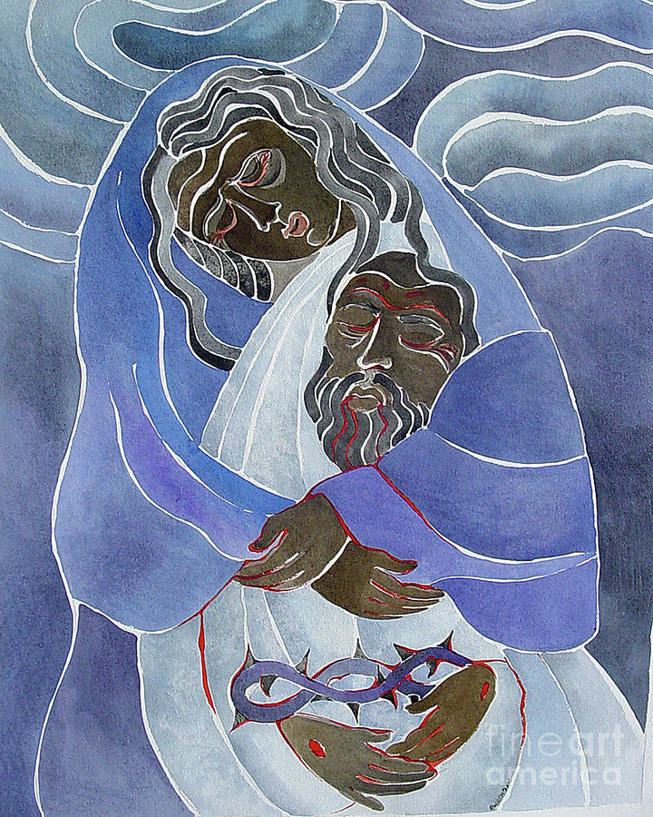 Mary, Mother of Sorrows - MMMMS Painting by Br Mickey McGrath OSFS