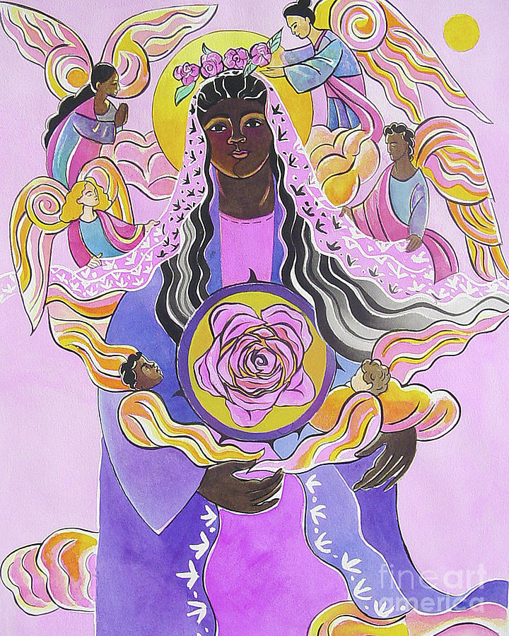 Mary, Mystical Rose - MMMYR Painting by Br Mickey McGrath OSFS