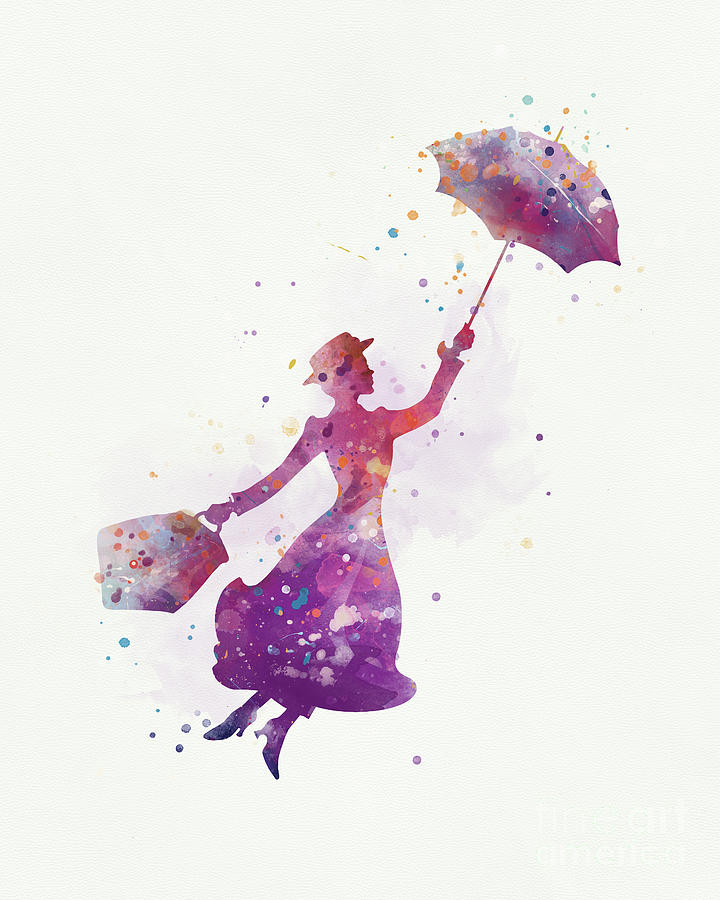 Pocahontas Mixed Media - Mary Poppins by Monn Print