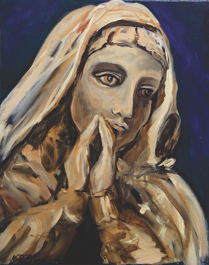 Mary, Pray for Us Mixed Media by Maria Boudreaux | Fine Art America