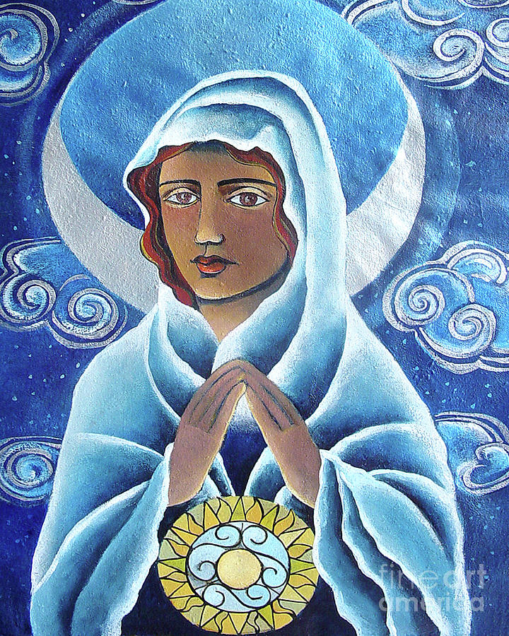 Mary, Queen of the Prophets - MMQOP Painting by Br Mickey McGrath OSFS