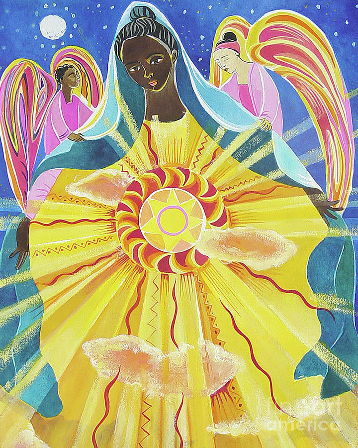 Mary, Queen of the Universe - MMQOU Painting by Br Mickey McGrath OSFS