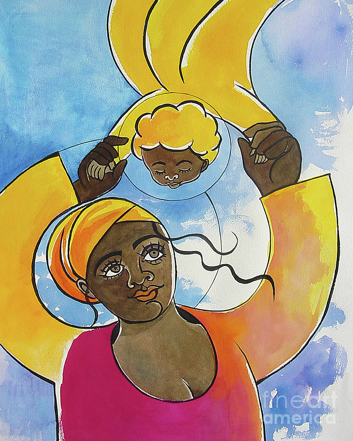 Mary, Source of our Joy - MMJOY Painting by Br Mickey McGrath OSFS