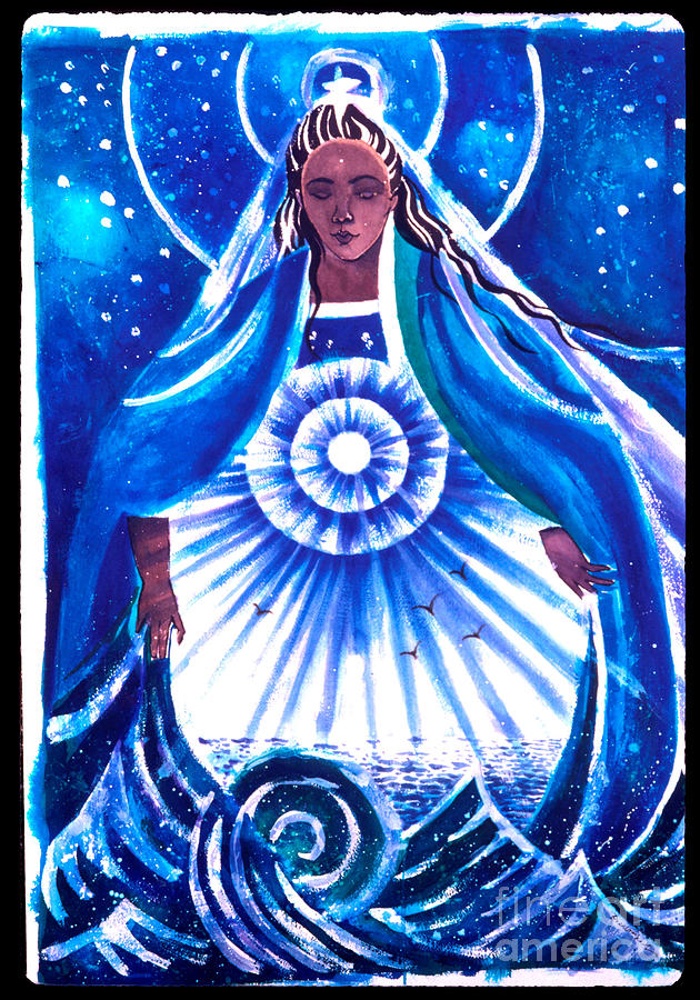 Mary, Star of the Sea - MMSOS Painting by Br Mickey McGrath OSFS