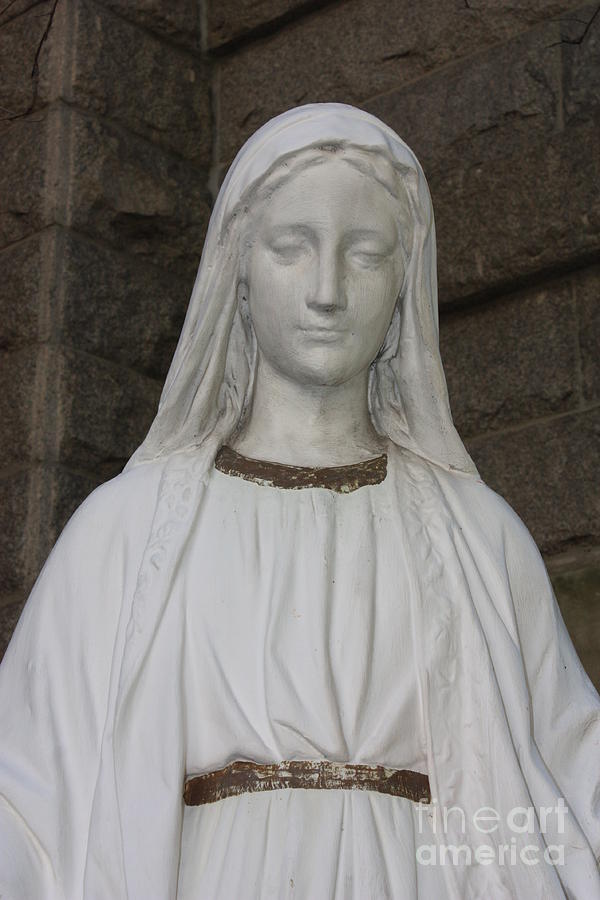 Mary Statue At Sacred Heart In Tampa Photograph