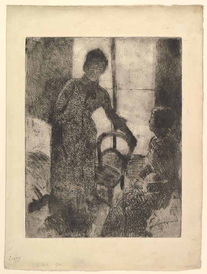 Mary Stevenson Cassatt 1844-1926, The Visitor Painting