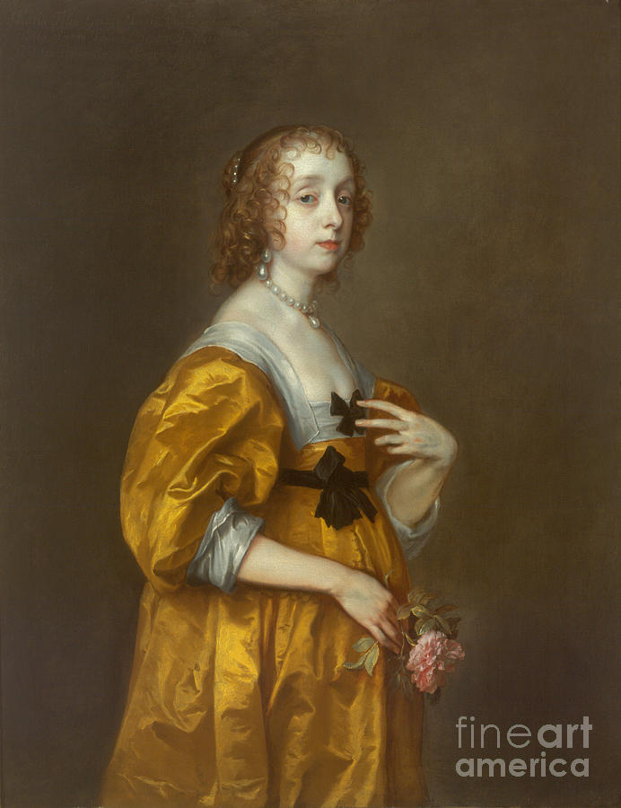 Anthony Van Dyck Painting - Mary Villiers, Lady Herbert of Shurland by Celestial Images