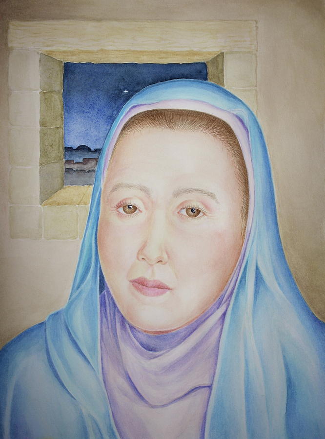 Mary Waits at Easter Dawn Painting by Michele Myers