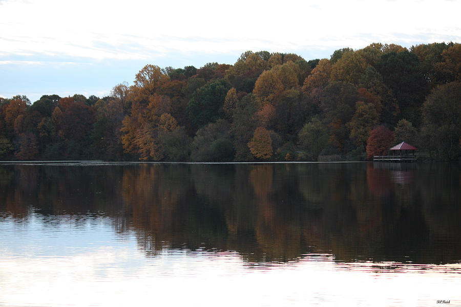 Maryland Autumns - Lake Elkhorn - Red Roof Photograph by Ronald Reid