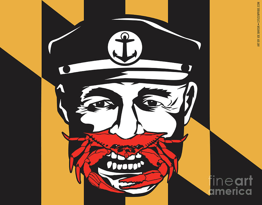 Maryland Captain ACrab Digital Art by Joe Barsin
