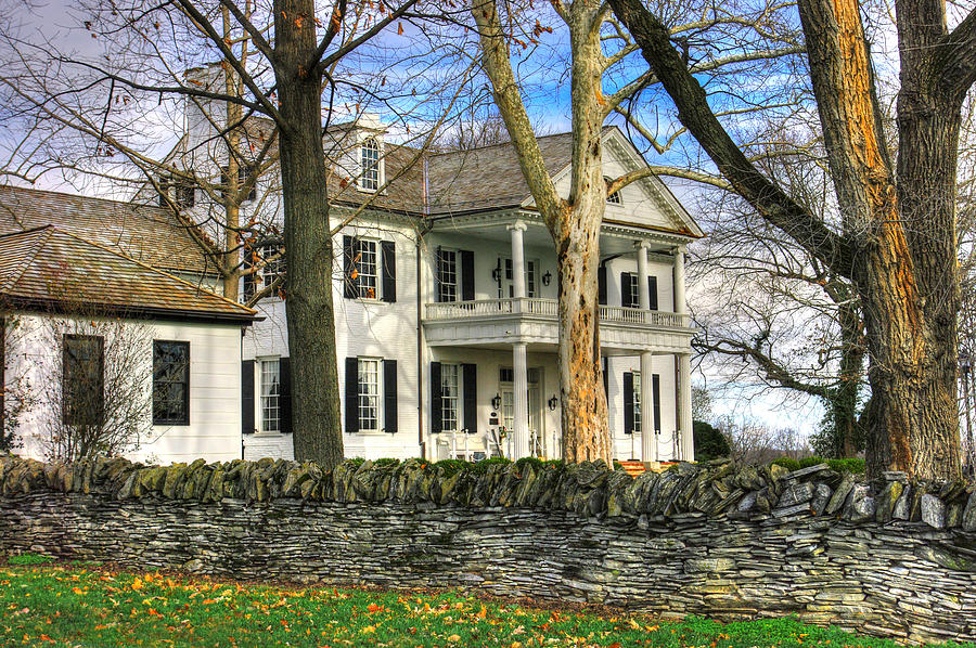 Maryland Country Roads - Historic Rose Hill Manor No. 1 - Frederick Maryland Photograph by Michael Mazaika