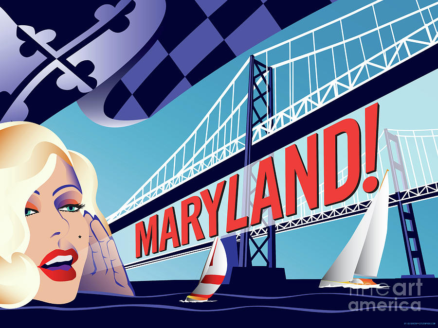 Maryland Digital Art - Maryland Monroe by Joe Barsin Maryland Digital Art - Maryland Monroe by Joe Barsin