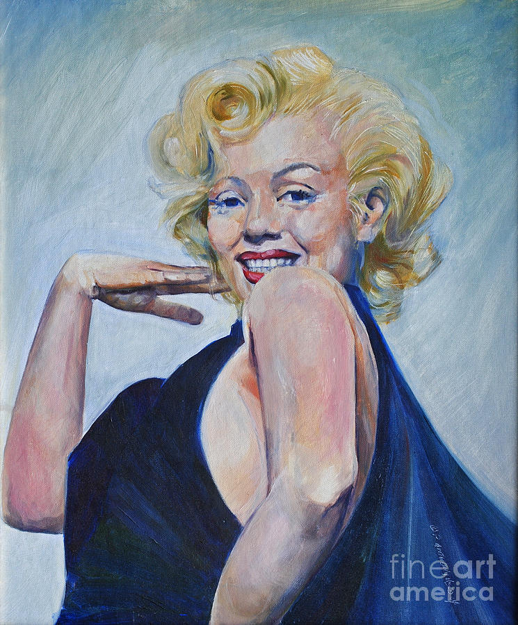 Marylin as She Saw Herself Painting by P Anthony Visco