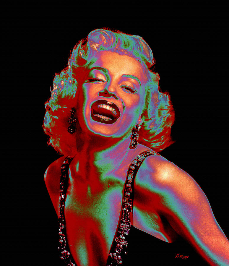 Marylin Monroe Abstract Digital Art by Gregory Murray