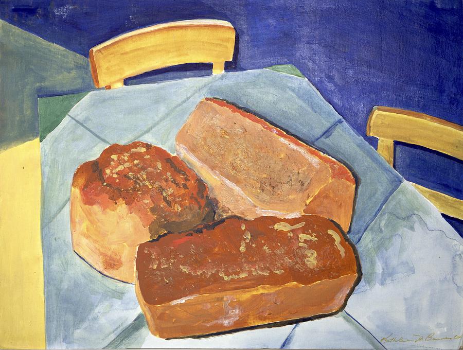 Marys Bread Painting by Kathleen Barnes