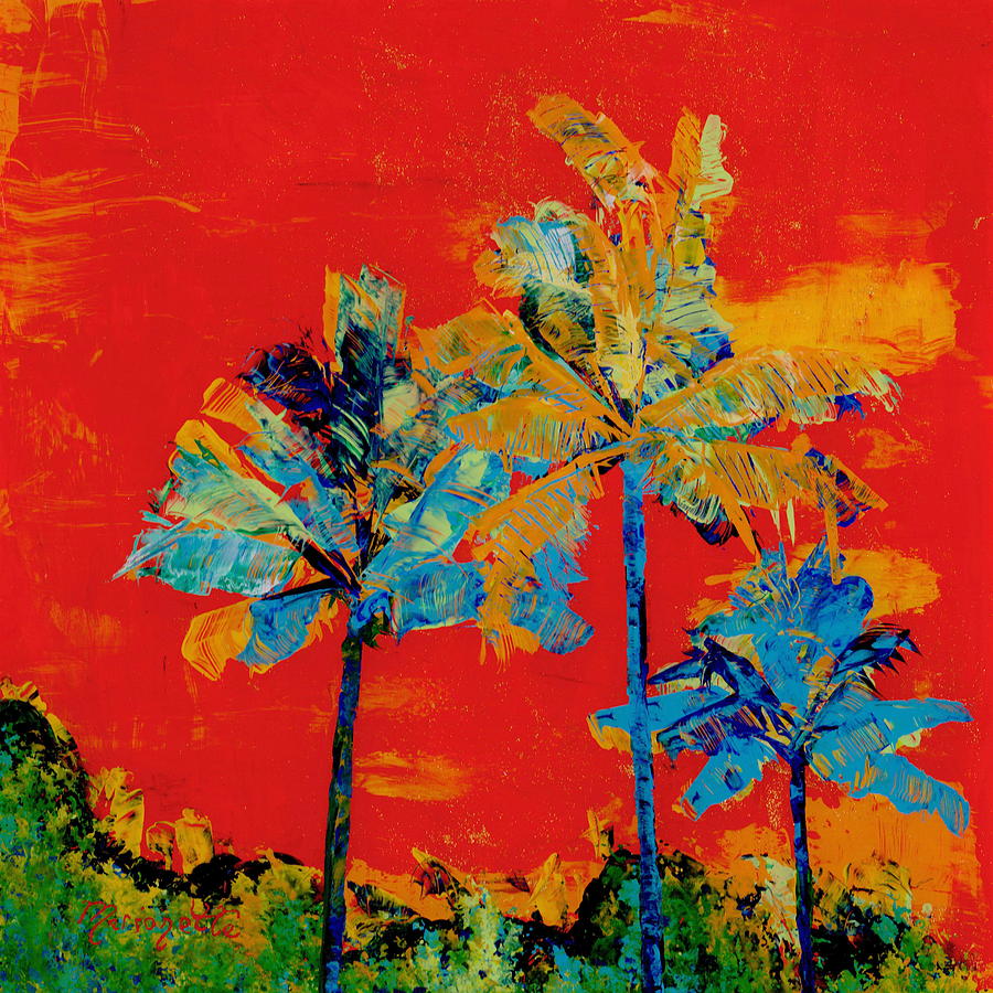 Marys Palm Trees Painting by Marionette Taboniar