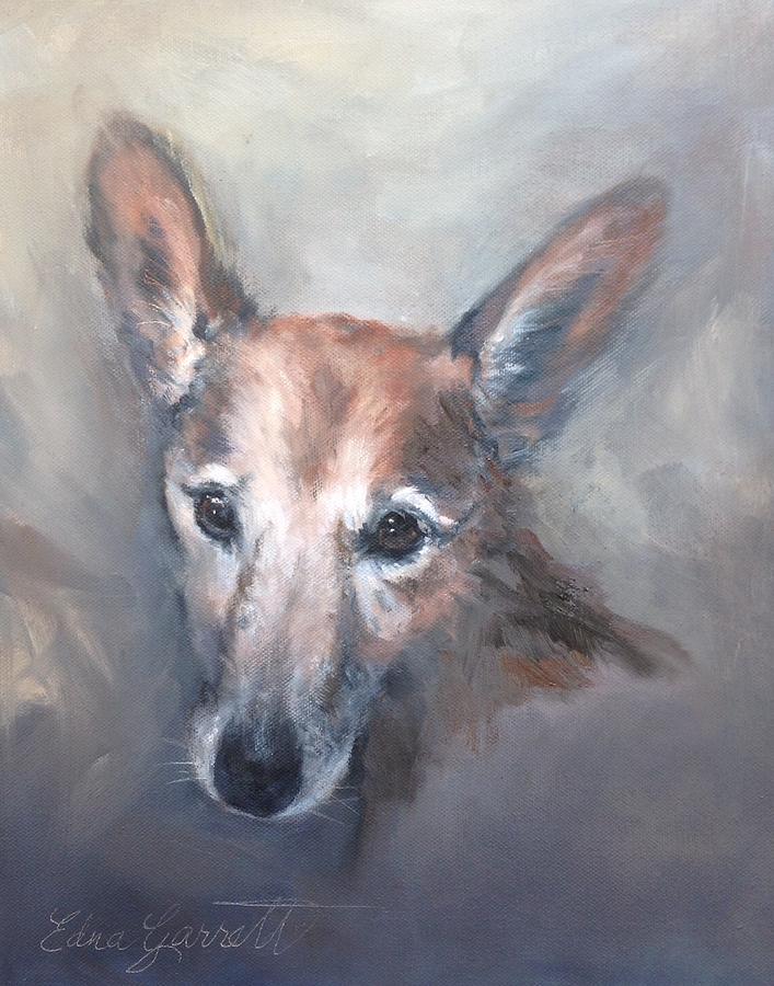 Dog Painting - Marys Rusty by Edna Garrett