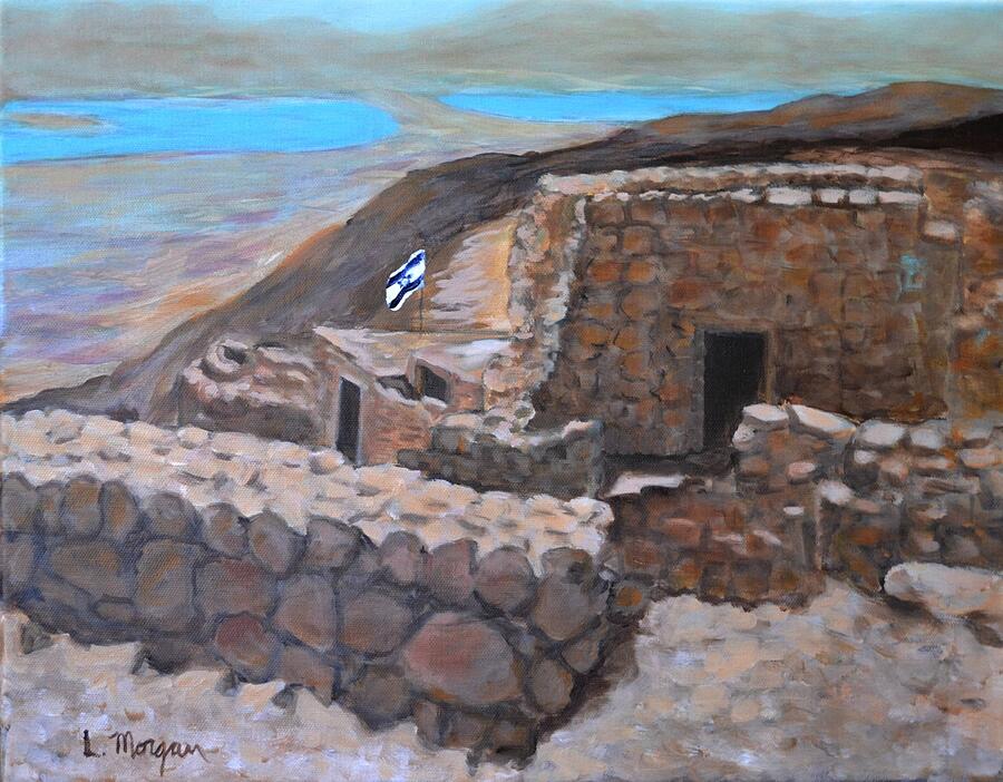 Masada Painting by Laurie Morgan