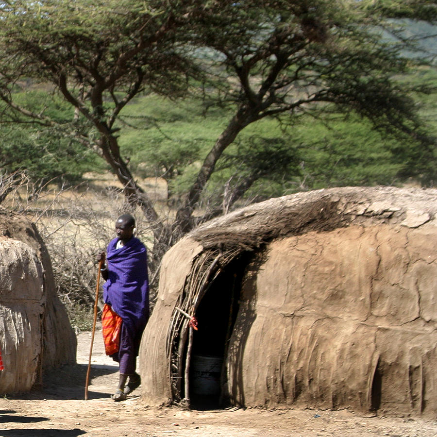 Masai Hut Photograph by Joseph G Holland
