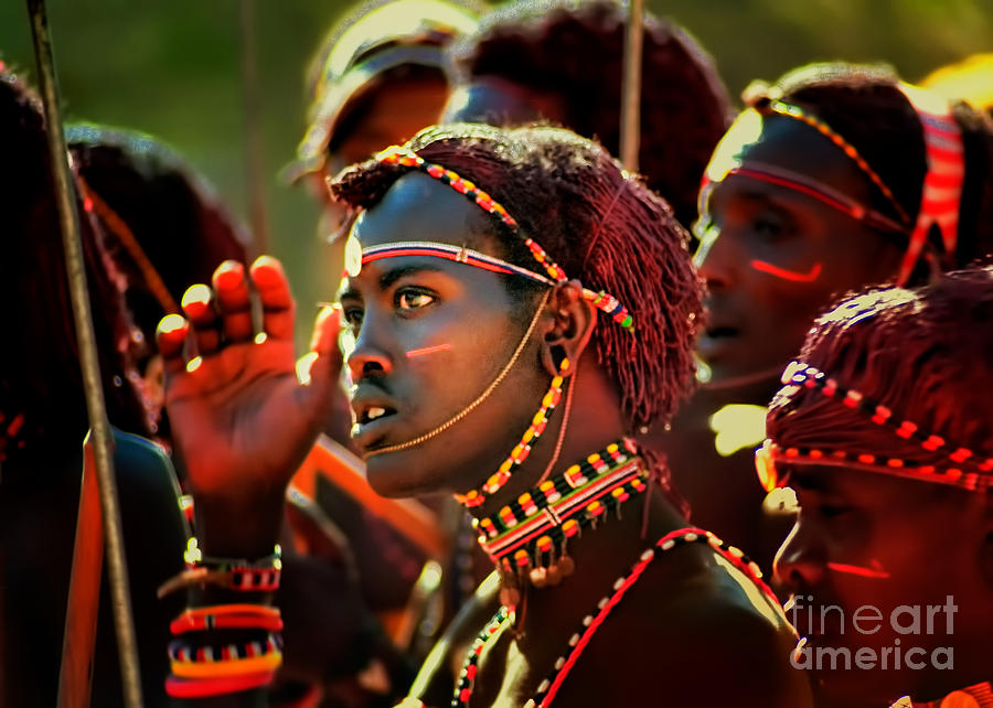 Masai Photograph by Nigel Fletcher-Jones