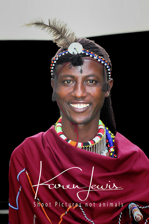 Masai Warrior Photograph by Karen Lewis