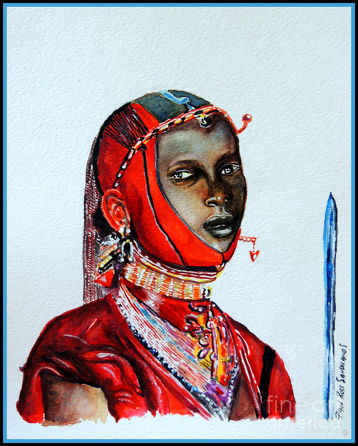 Masai Warrior Painting