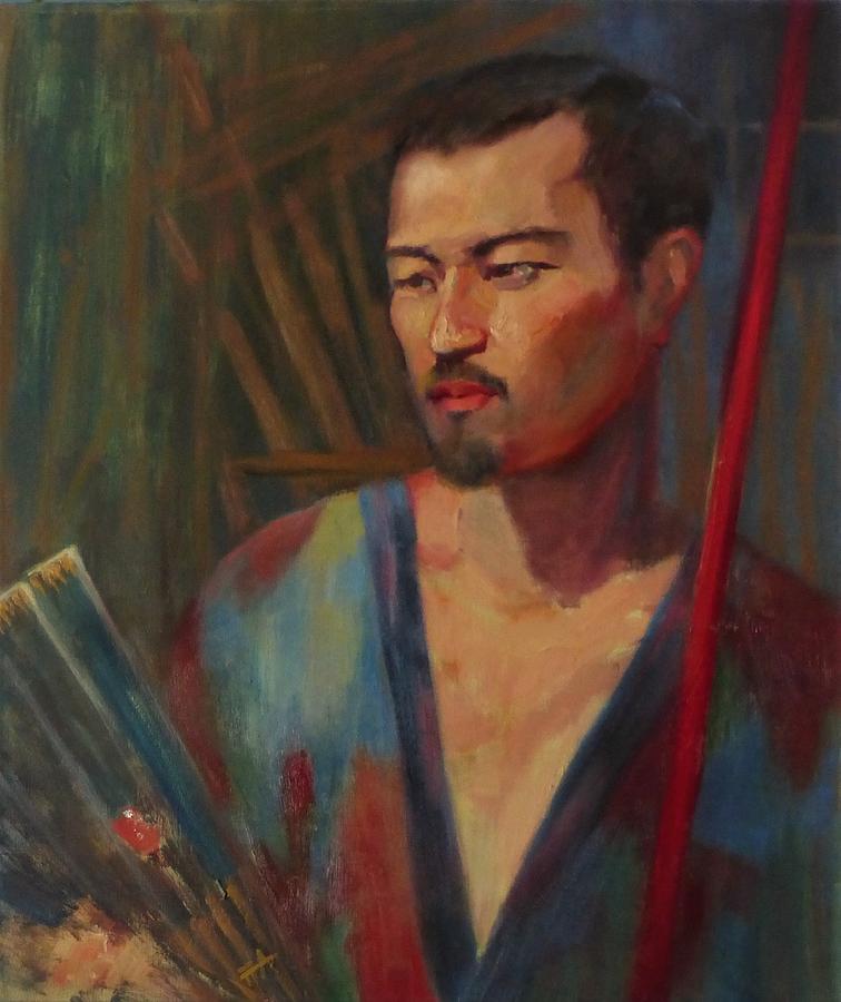 Portrait Painting - Masashi by Irena Jablonski