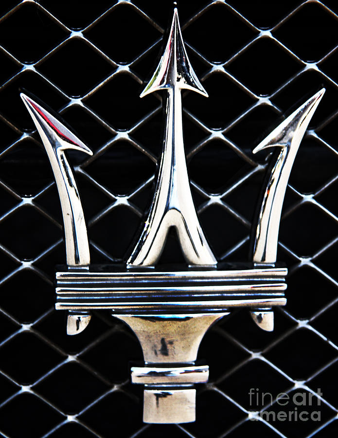 Maserati Emblem Photograph by Tom Griffithe
