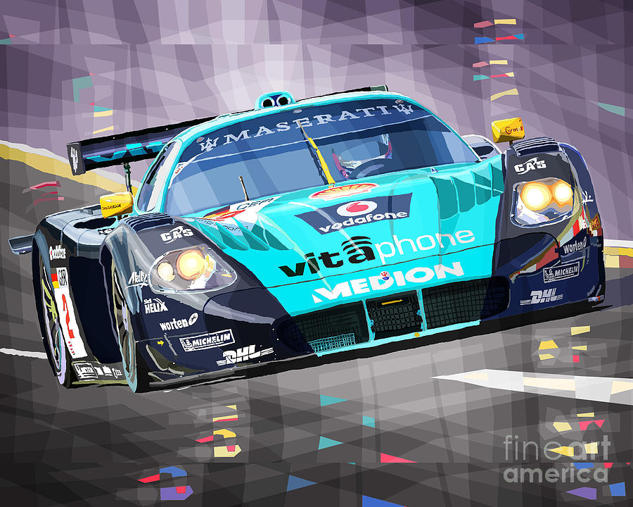 Automotive Digital Art - Maserati Mc12 Gt1 Variant by Yuriy Shevchuk Automotive Digital Art - Maserati Mc12 Gt1 Variant by Yuriy Shevchuk