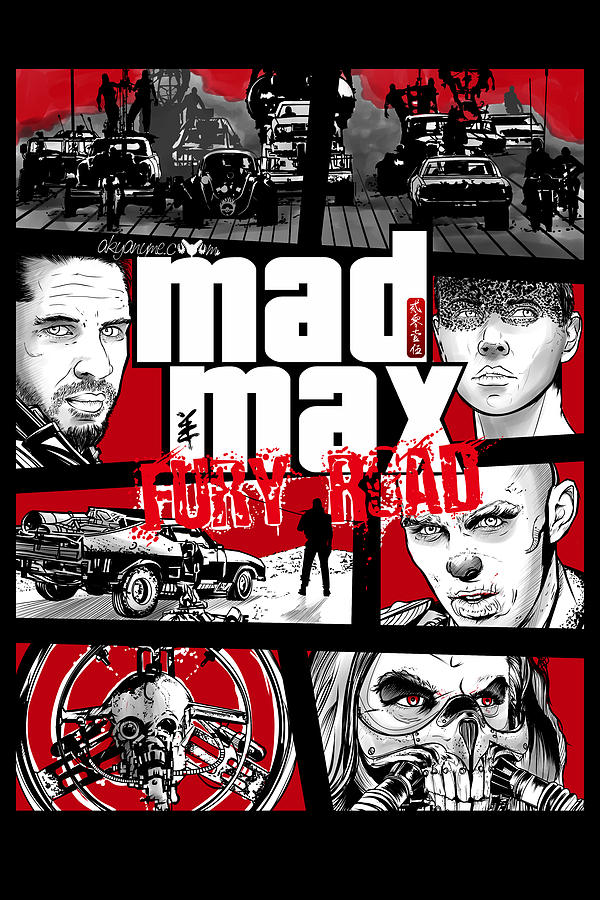 Mashup Digital Art - Mashup GTA Mad Max Fury Road by Akyanyme