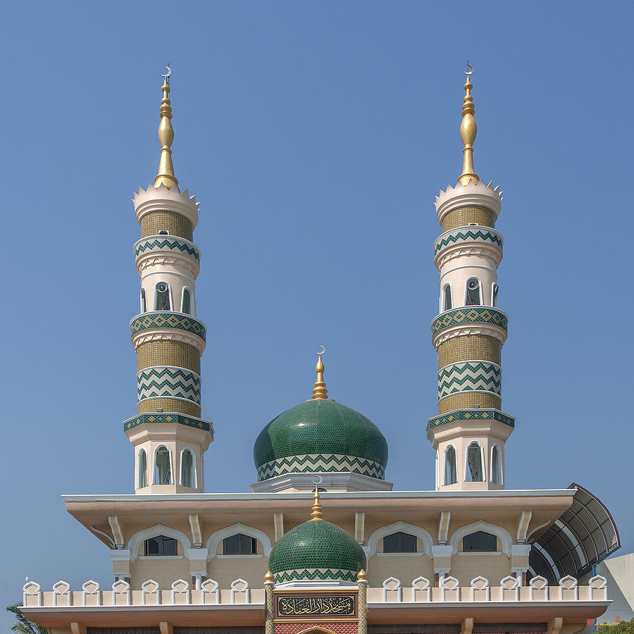 Masjid Darul-Ibadah Domes and Minarets DTHCB0239 Photograph by Gerry Gantt