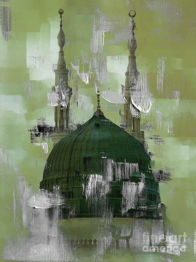 Masjid-e-Nabwi 001 Painting by Gull G