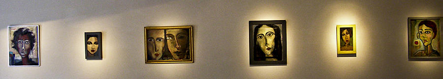 Portrait Painting - Mask-  Exhibit by Noredin Morgan