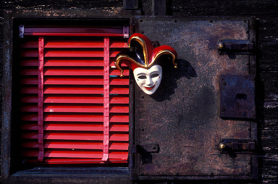 Still Life Photograph - Mask by window by Garry Gay