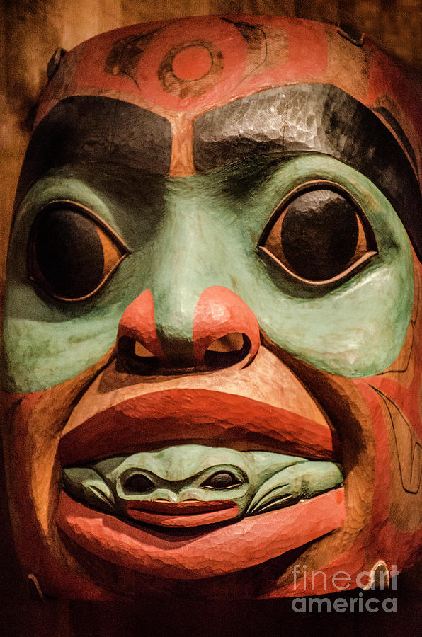 Mask Indigenous Alaska 4 Photograph by Bob Christopher