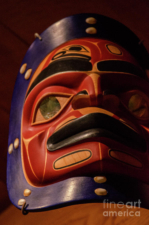 Mask Indigenous Alaska 6 Photograph by Bob Christopher