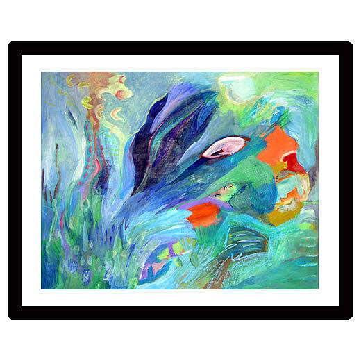 Abstract Landscape Painting - Mask by Lea Cox Abstract Landscape Painting - Mask by Lea Cox