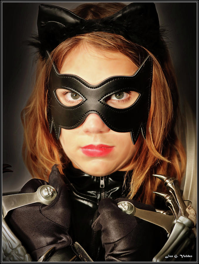 Mask of A Cat Woman Photograph by Jon Volden