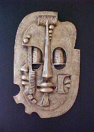 Mask of Life Sculpture by Chidi Okoye - Fine Art America