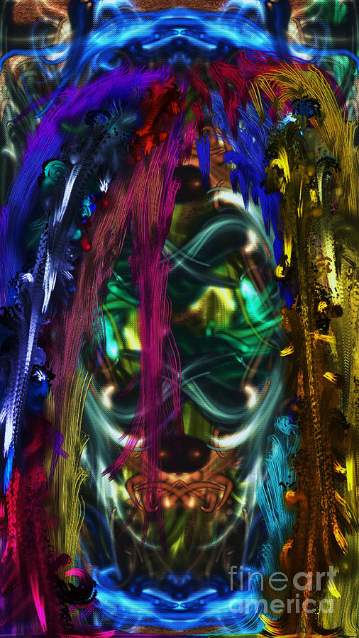 Mask Of The Spirit Guide Digital Art by Reed Novotny